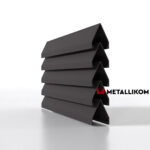 Ламели для забора жалюзи Luxe Л RAL 8019 – покрытие полиэстер, толщина 0,45 мм в Москве  | фото 1
