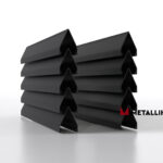 Ламели для забора жалюзи Luxe Л RAL 9005 – покрытие полиэстер, толщина 0,45 мм в Москве  | фото 1