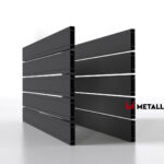 Планкен для забора 120 mm RAL 7024 – покрытие порошковое, толщина 0,45 мм в Москве  | фото 1