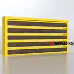 Планкен для забора Printec под дерево 120 mm RAL 1018 – покрытие матовое, толщина 0,45 мм в Москве  | фото 4