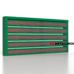 Планкен для забора Printec под дерево 120 mm RAL 6002 – покрытие полиэстер, толщина 0,45 мм в Москве  | фото 3