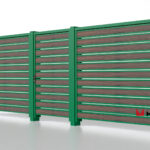 Планкен для забора Printec под дерево 120 mm RAL 6002 – покрытие полиэстер, толщина 0,45 мм в Москве  | фото 5